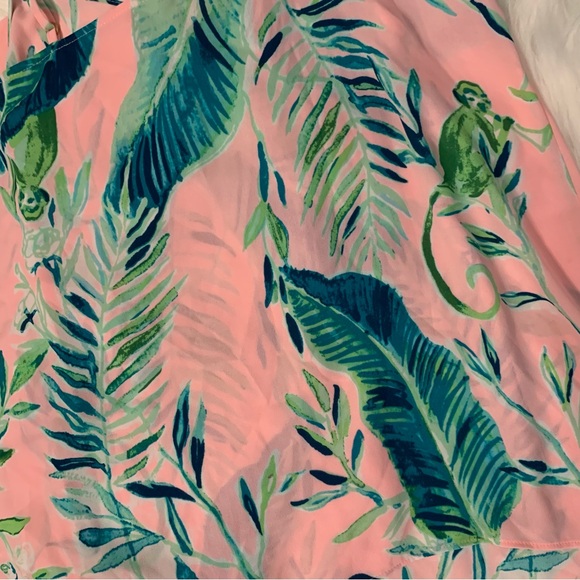 Lilly Pulitzer Karmen Cami Coral Reef Tint Chimpoiserie XXS - Picture 6 of 10
